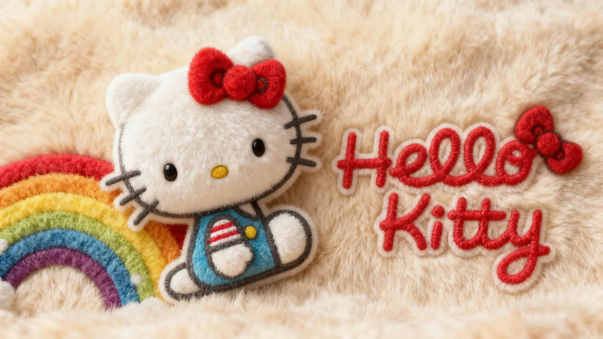 𝑺𝒉𝒂𝒓𝒆｜毛绒绒的HelloKitty电脑壁纸🎀