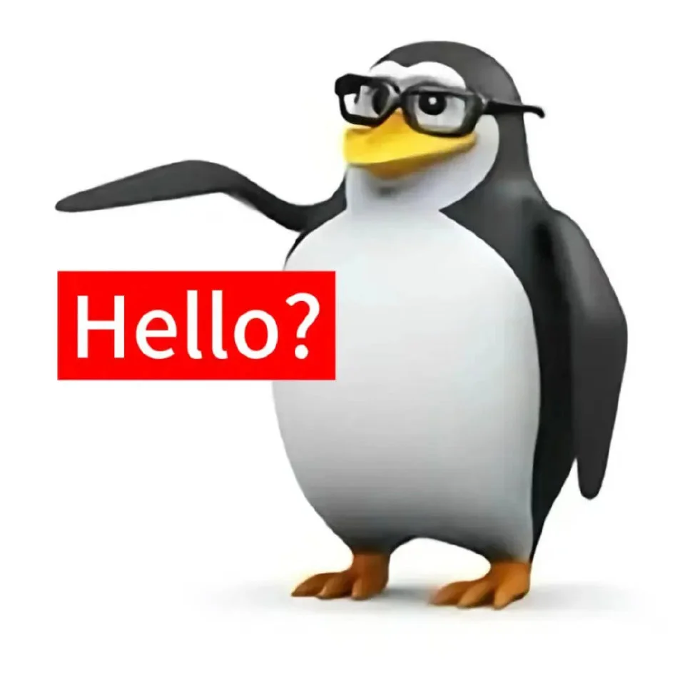 表情包：威廉泰尔企鹅 英文版