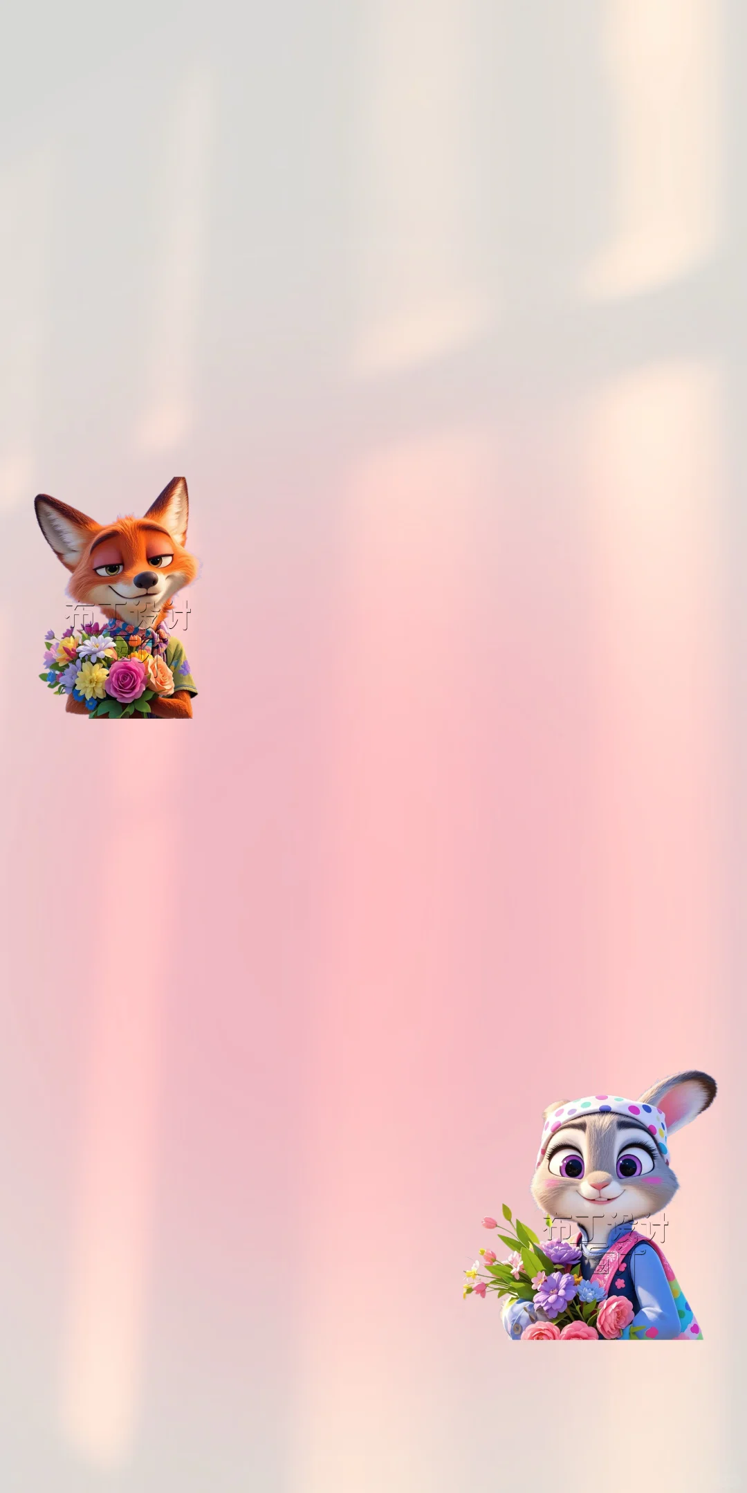 可爱小狐狸聊天背景图~