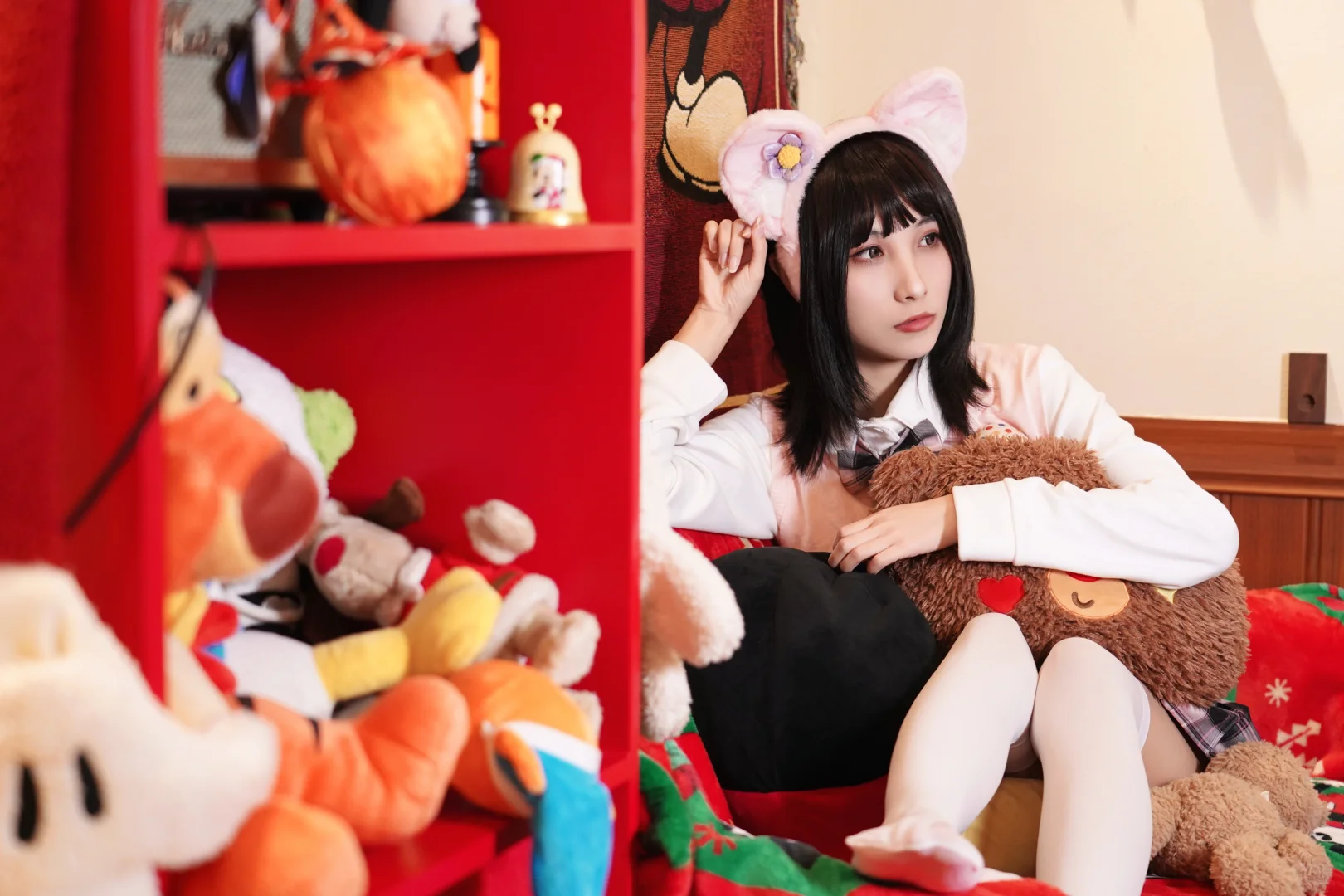 被毛绒绒包围的咖啡时间