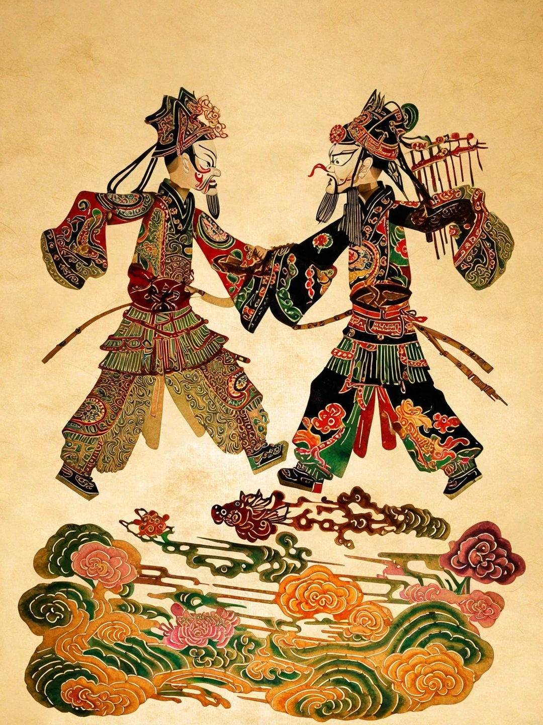 奇域AI｜AI竟然能出中式皮影效果了！