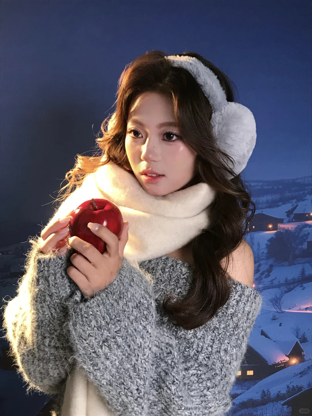 冬日写真｜雪天里的软fufu甜妹