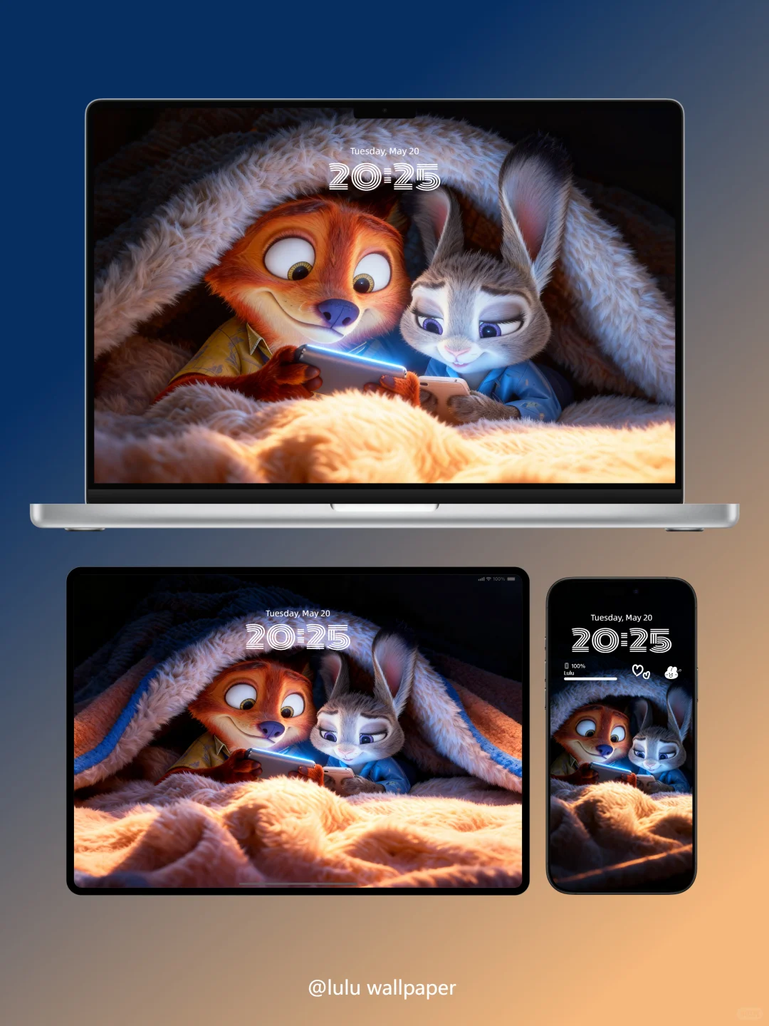 #160 | 疯狂动物城动态壁纸| 被窝时间暗色