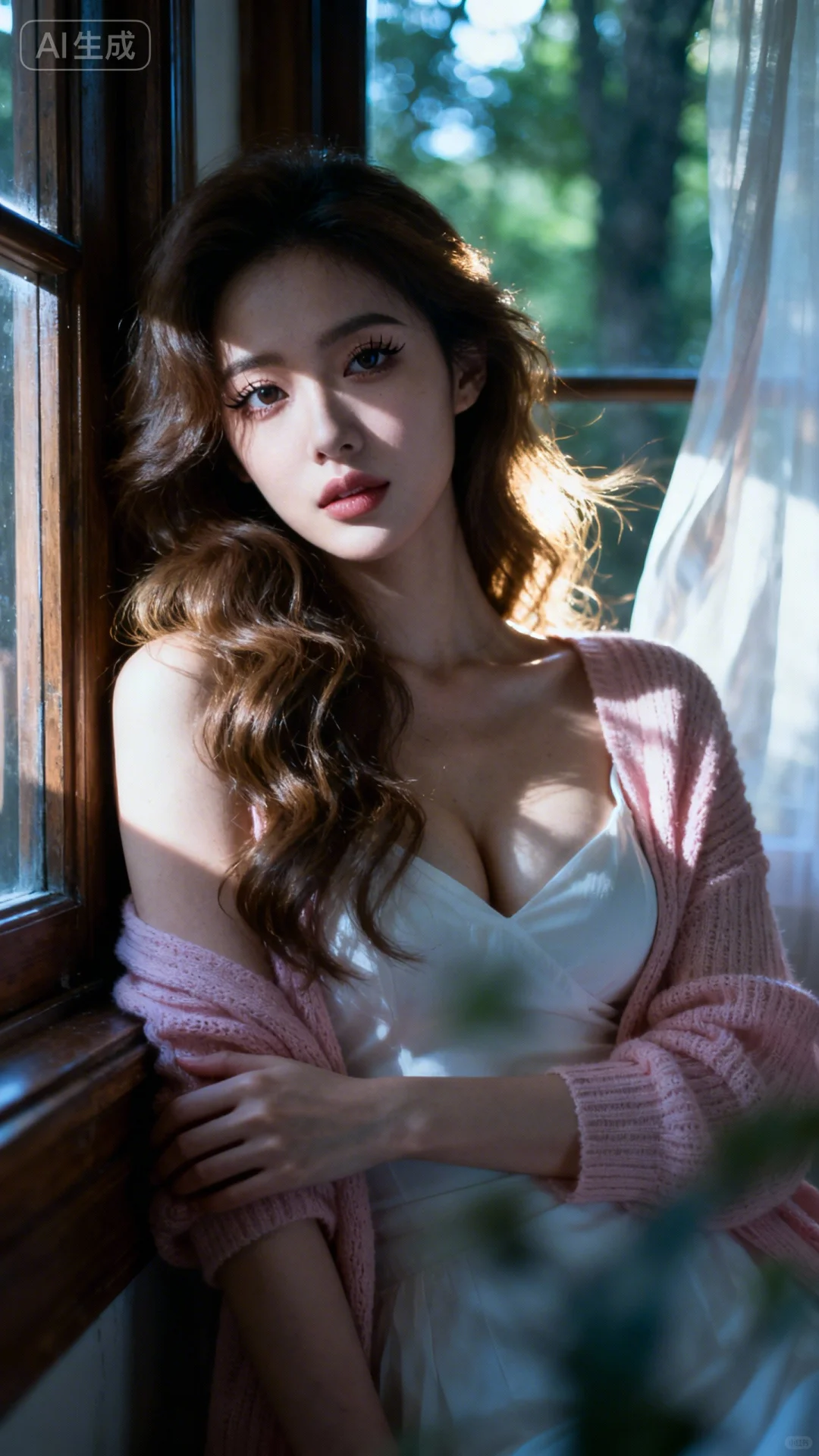 粉色毛衣的时尚魅力，是温柔的象征