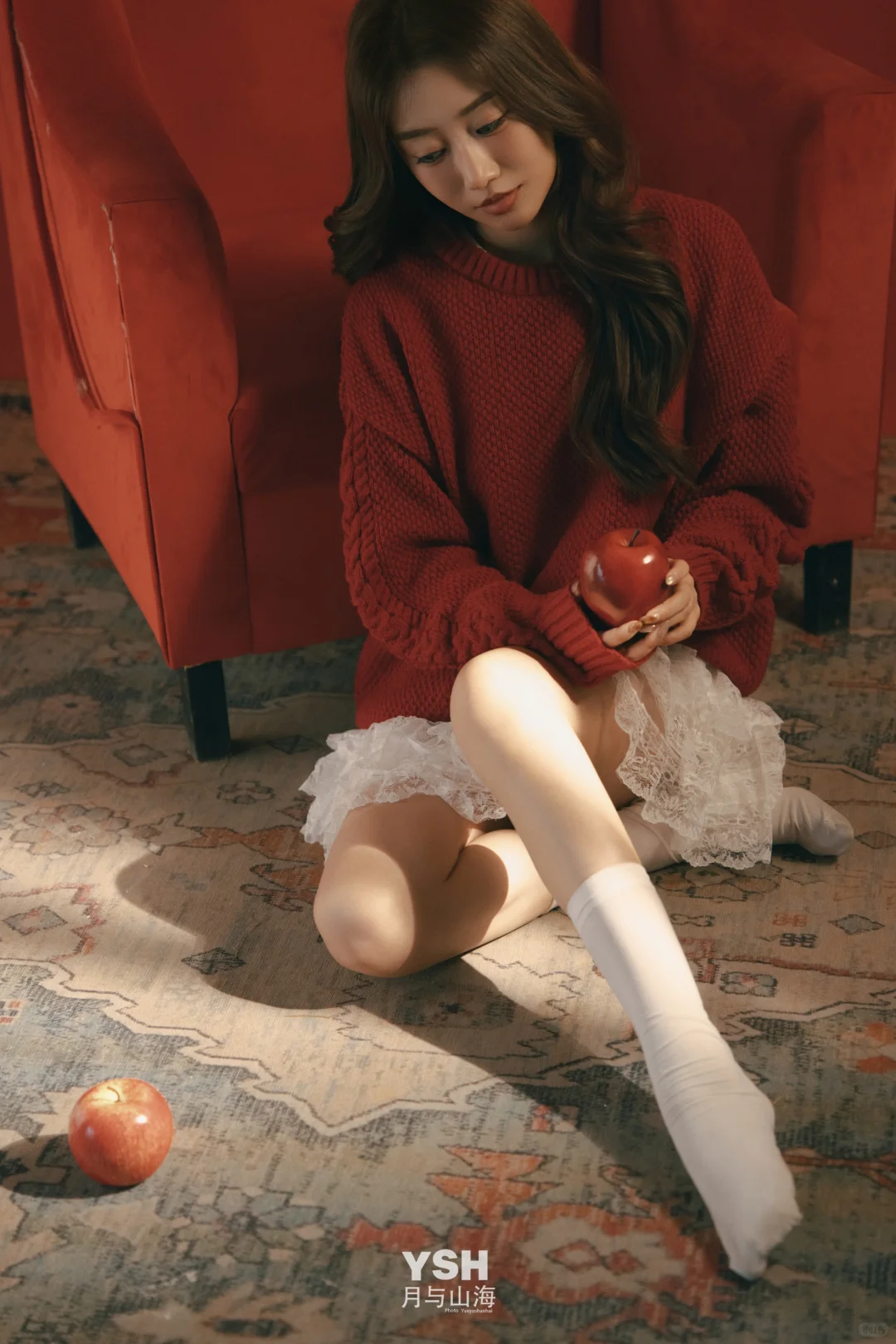 圣诞写真🎄今年圣诞一定要拍套的红色毛衣