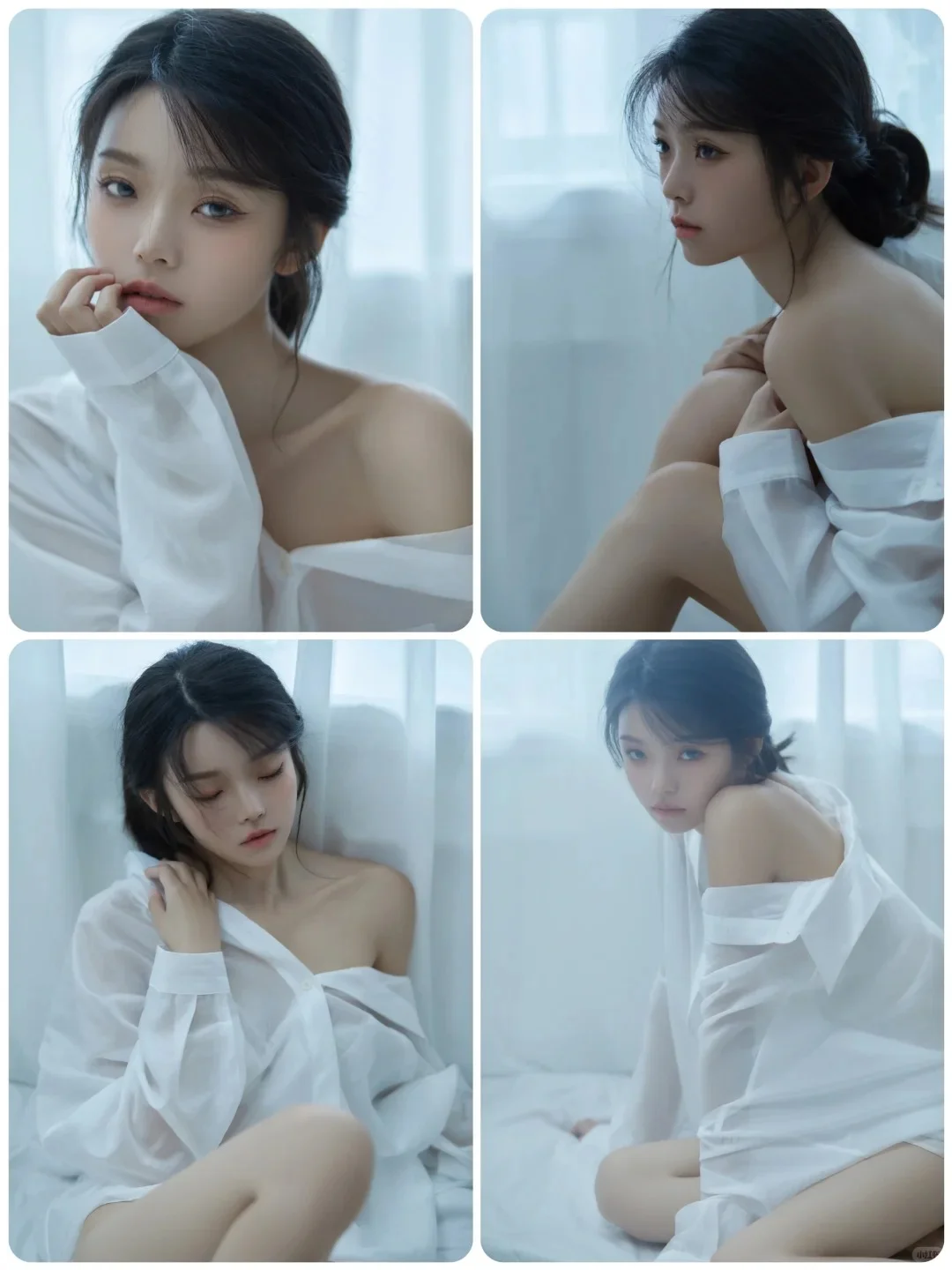 情绪写真|白色衬衫真是绝啦纯欲天花板❣️