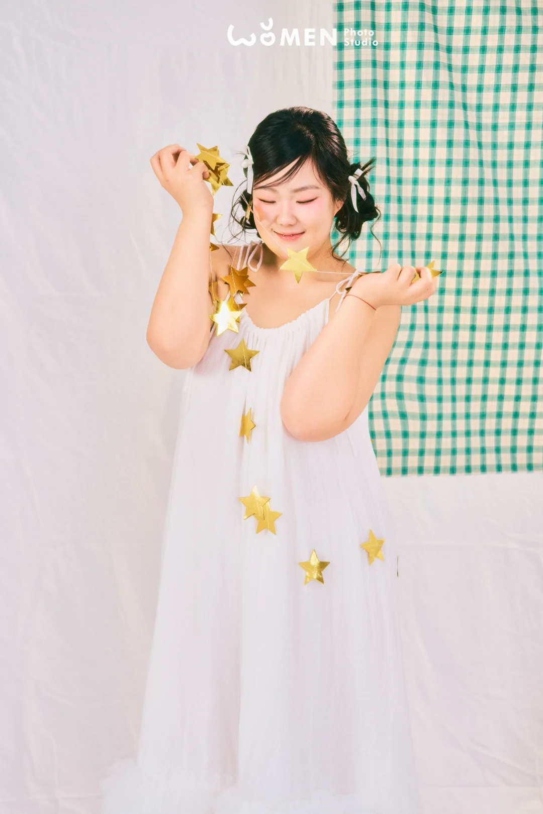 大码模特拍圣诞主题写真照的一天🎄