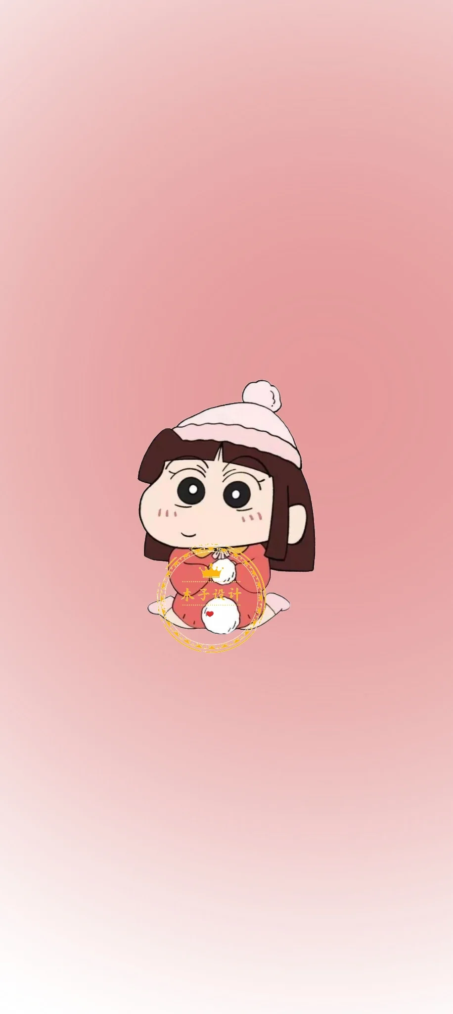 蜡笔小新渐变情侣手机壁纸