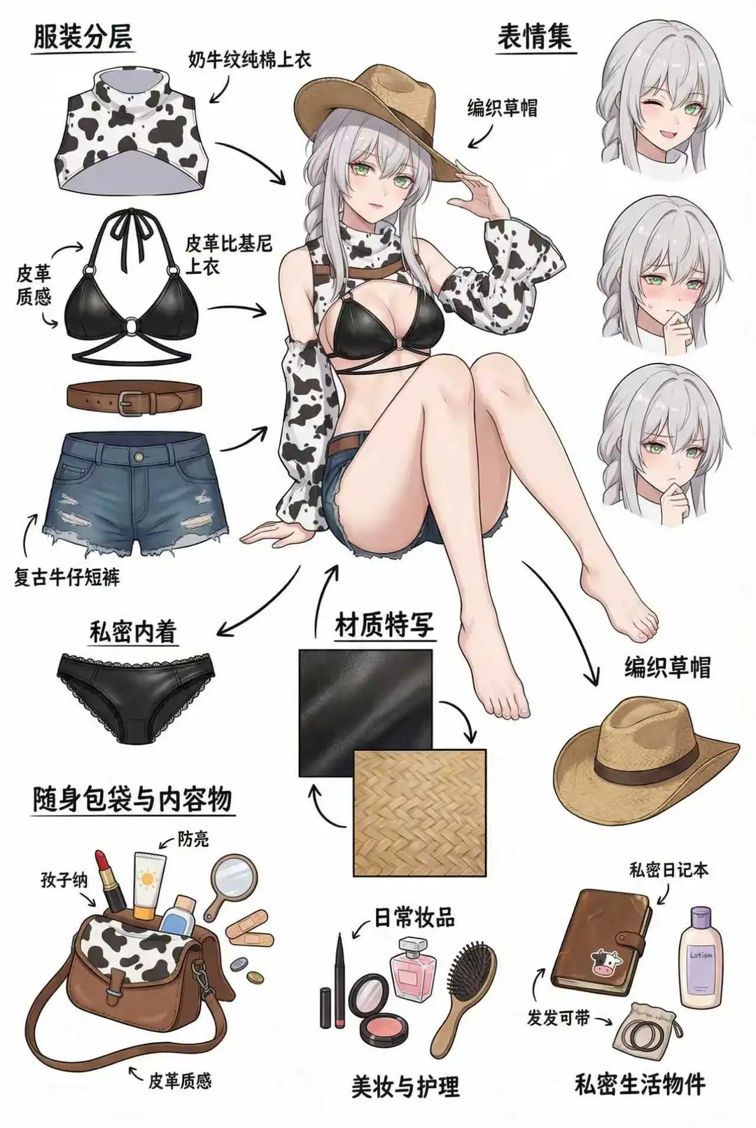 ✨最近玩 AI 生图刷到一个“像素级拆解图”