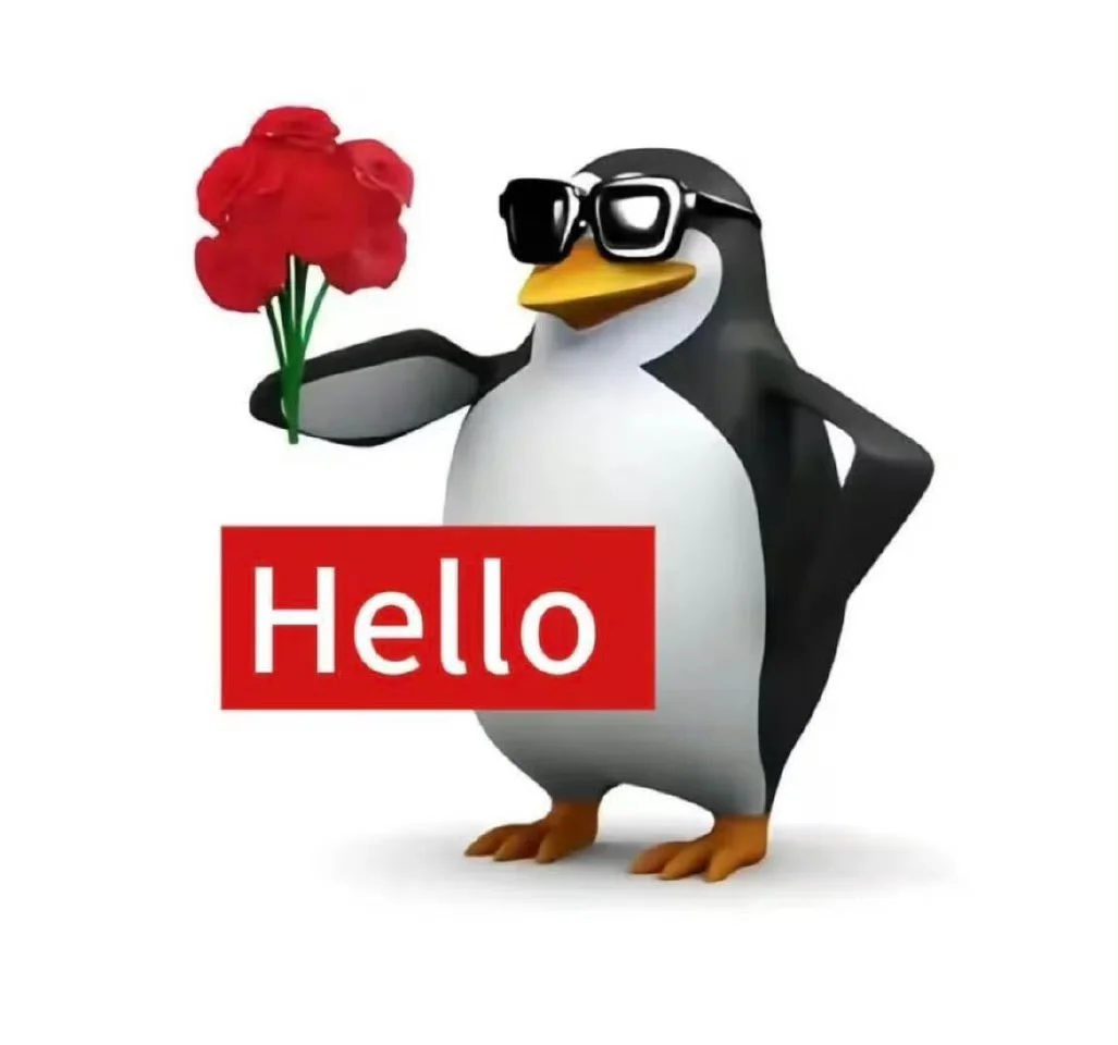 表情包：威廉泰尔企鹅 英文版