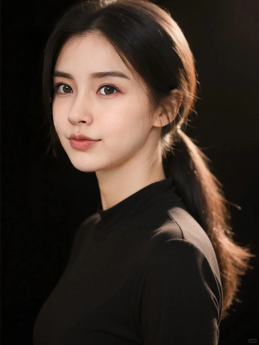 黑色光影肖像，这质感，这氛围，绝了！