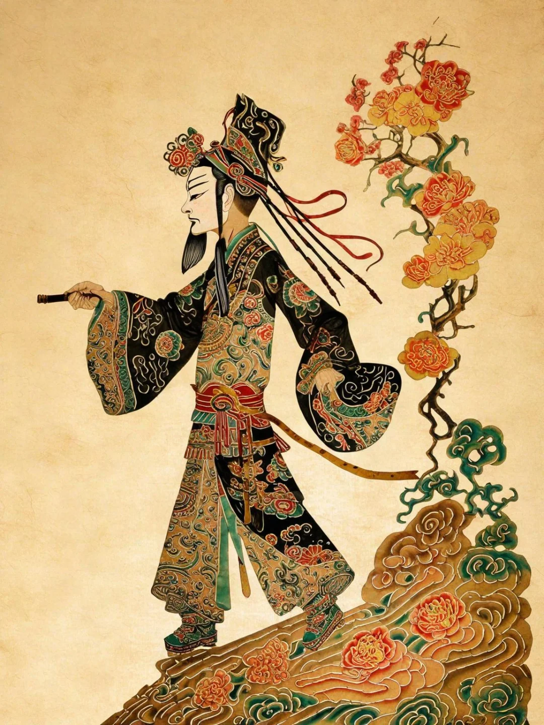 奇域AI｜AI竟然能出中式皮影效果了！