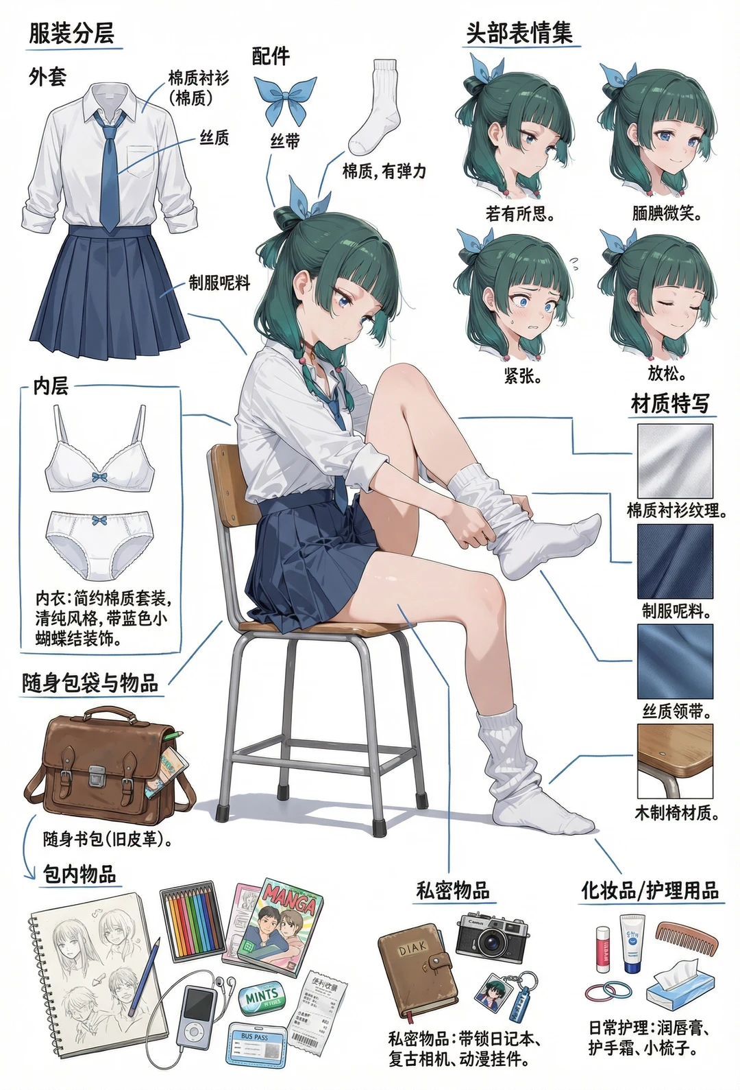 哇噻 我用ai生成的动漫女儿 好可爱