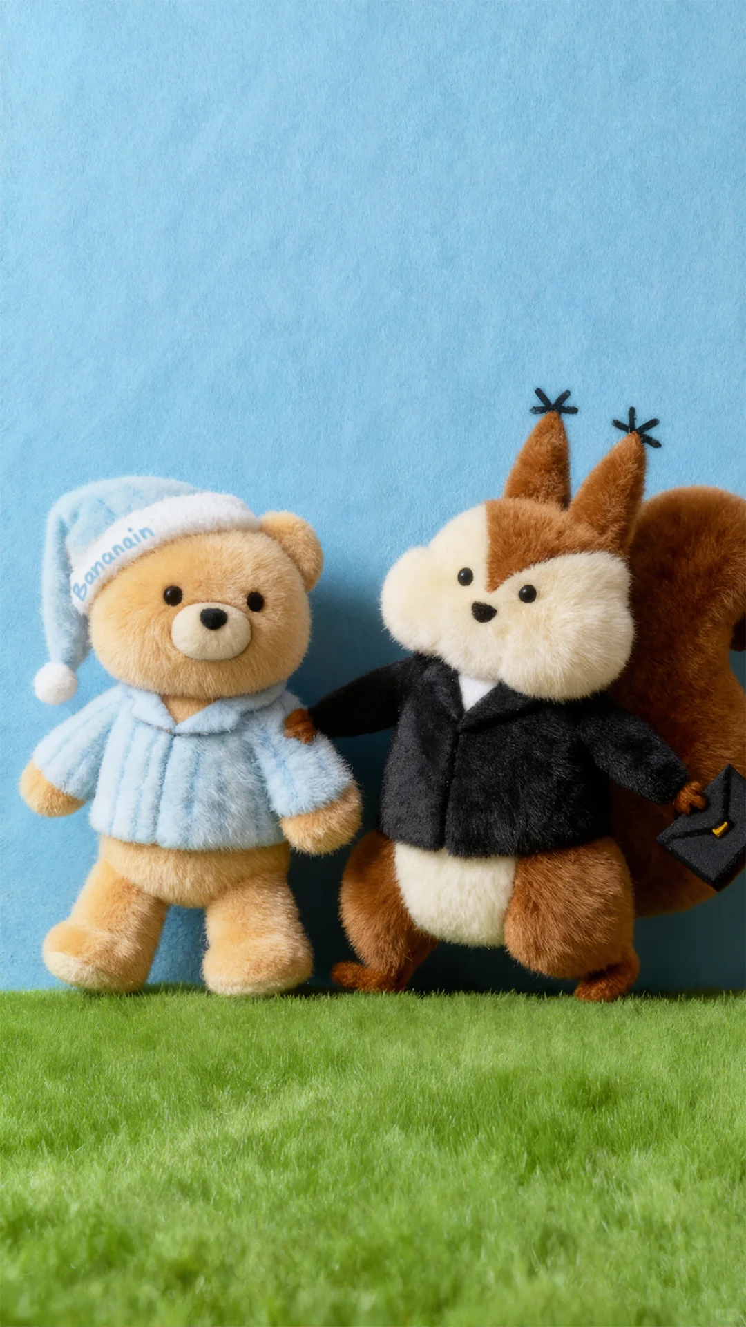 毛绒绒之挠头小熊壁纸🧸