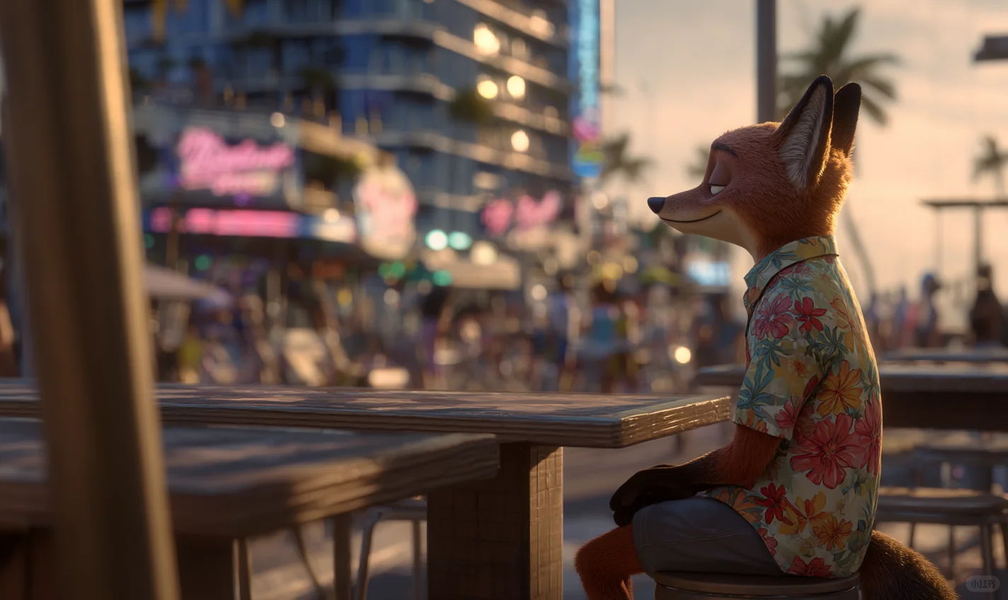 疯狂动物城 朱迪尼克 夏日壁纸
