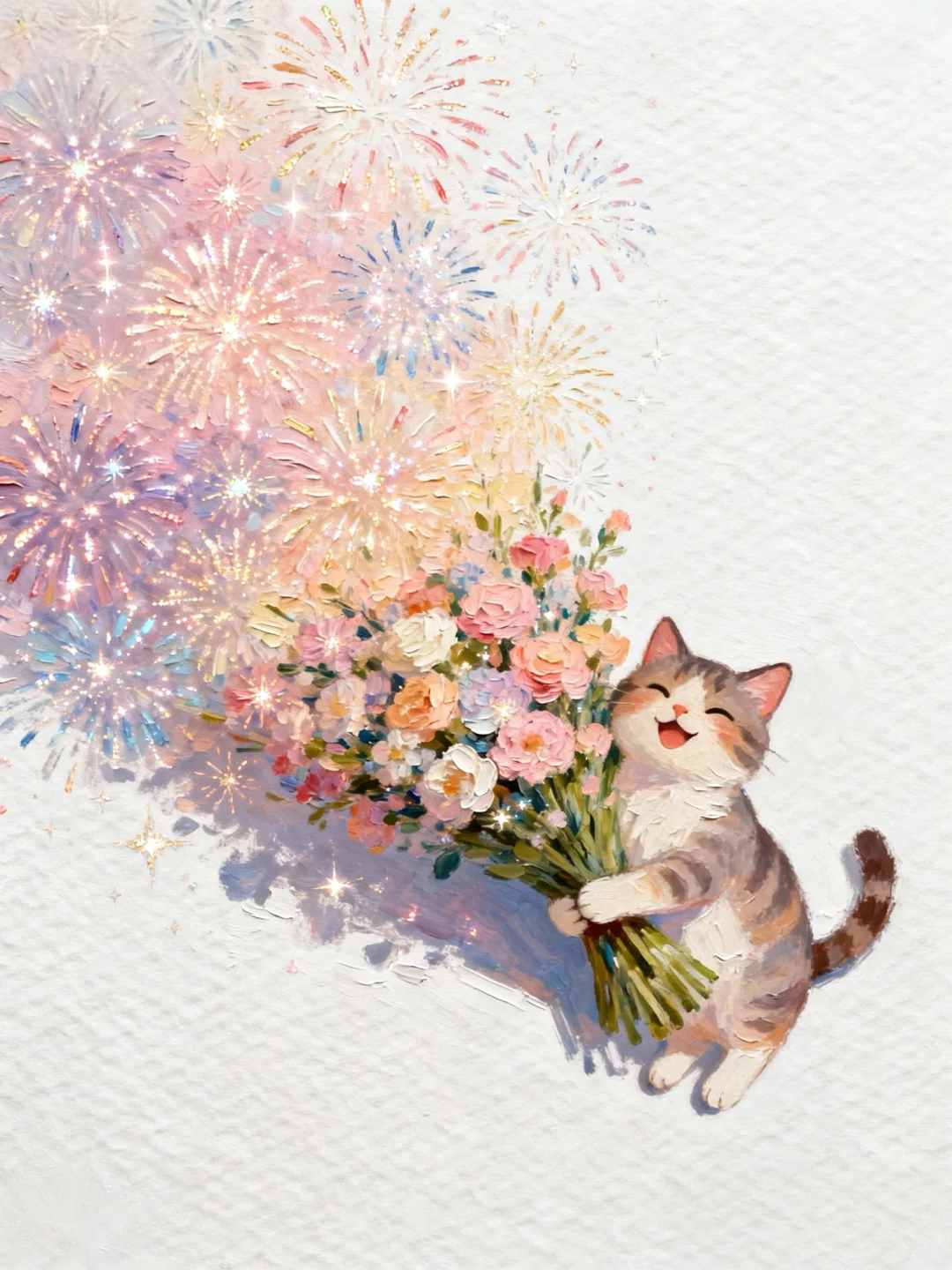 收到花花的小猫开心极了✨