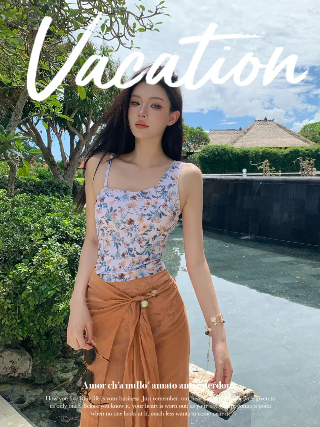 🌺海岛度假的碎花浪漫｜繁花穿进泳衣的浪漫