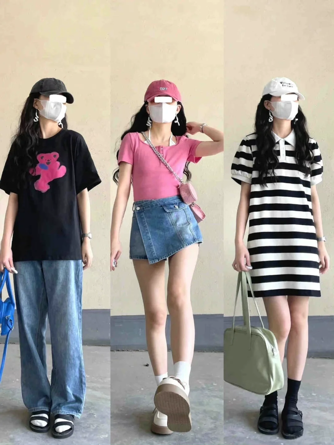 甜纯女孩穿搭⛱️春日氛围感拉满💕很难不爱❤️