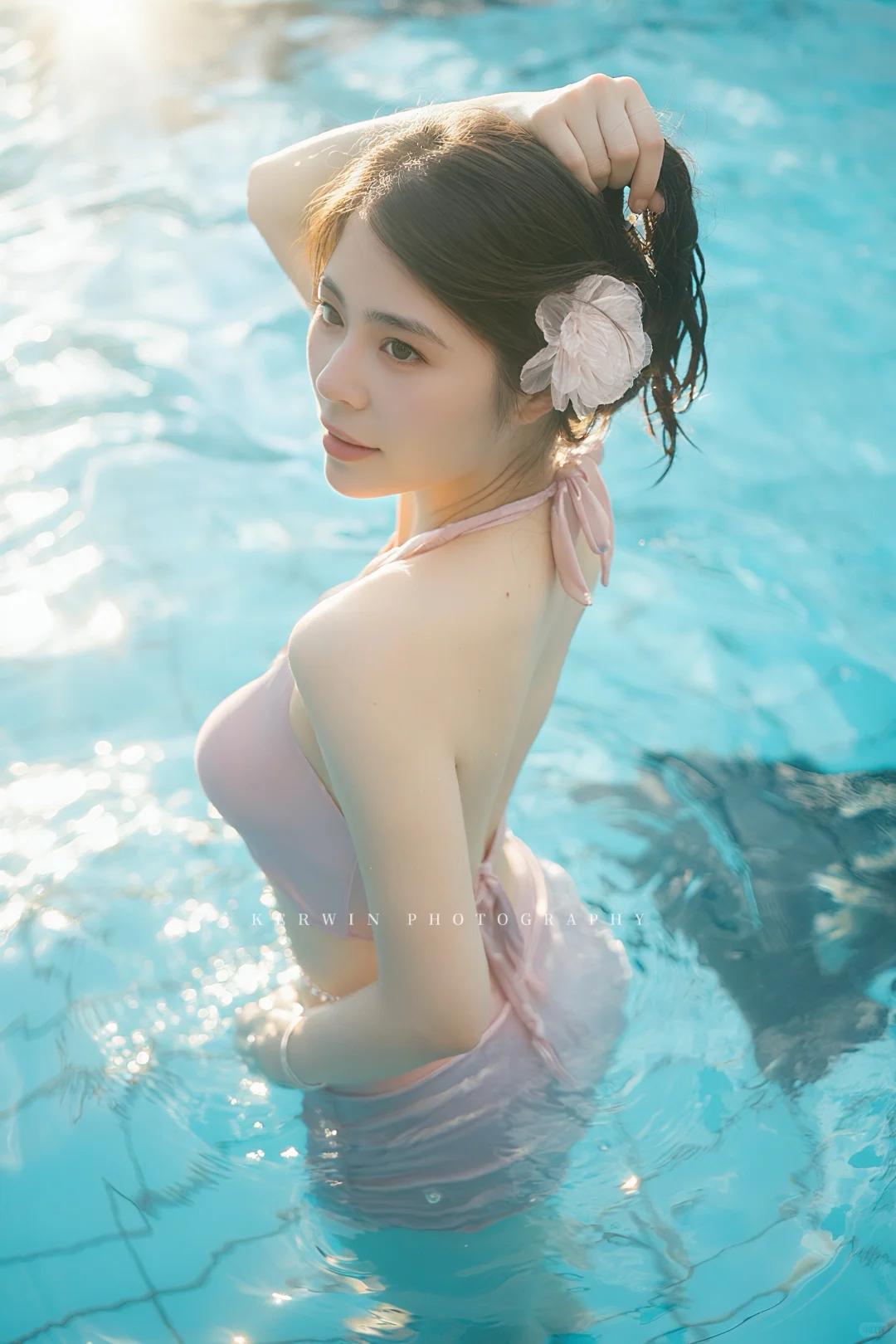 太爱这个泳池look了！💦