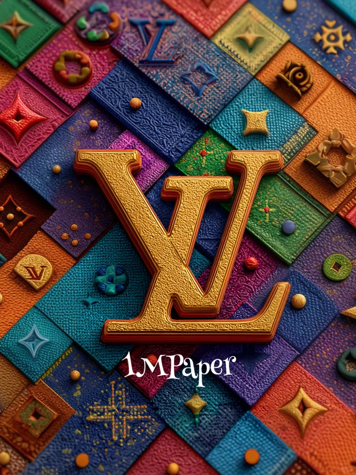 LV壁纸 l 水彩拼贴