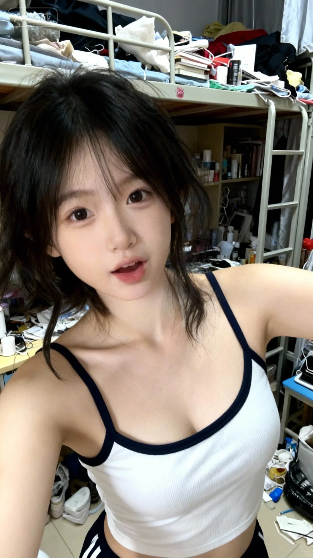 想剪发了，乱糟糟的