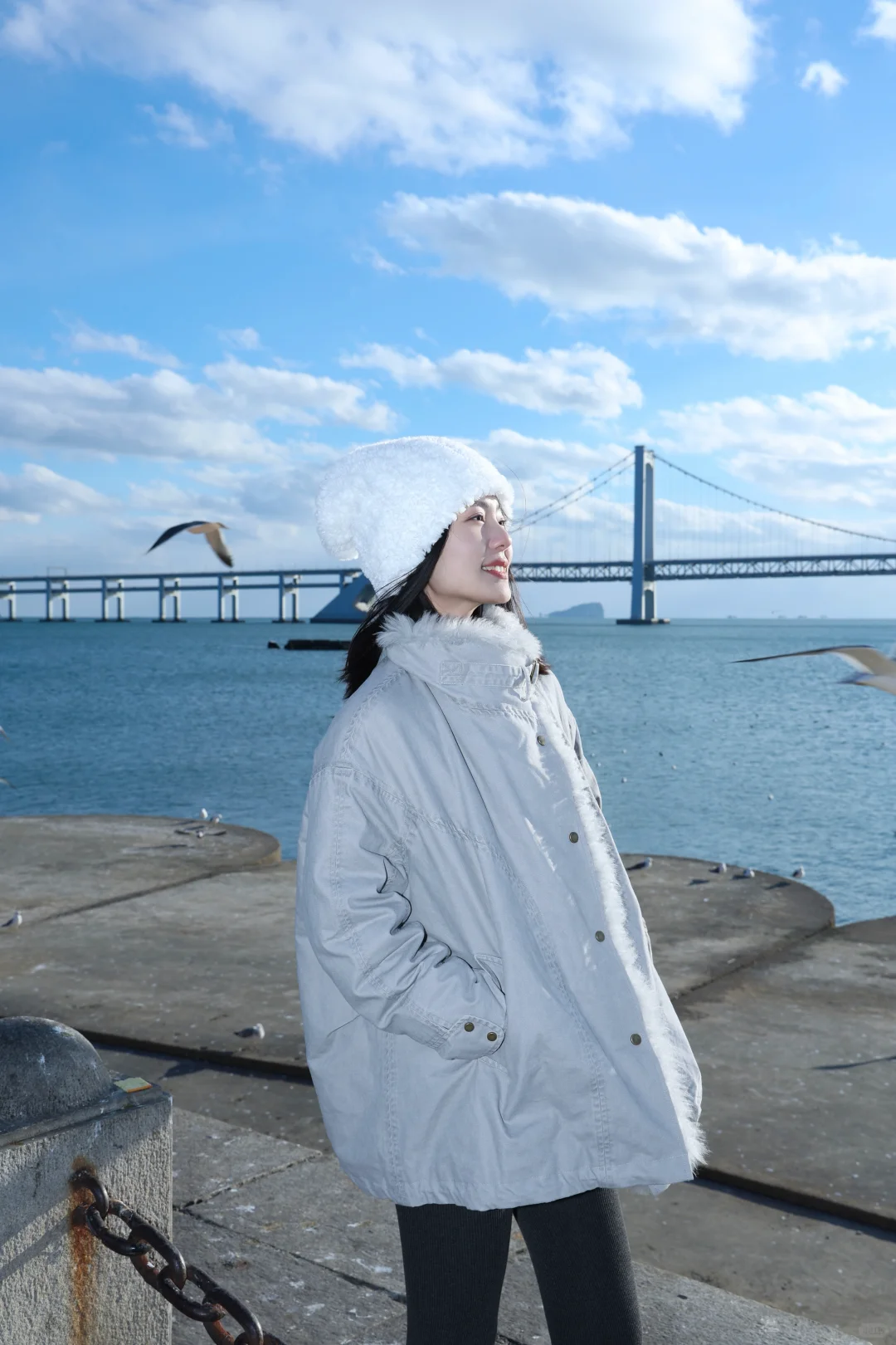 和大海蓝天颜色适配度很高的一套穿搭🩵🤍