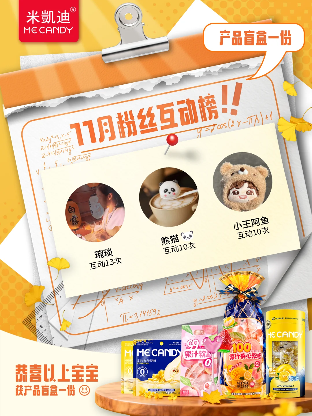 🎁11月互动榜揭晓！铁粉请进！