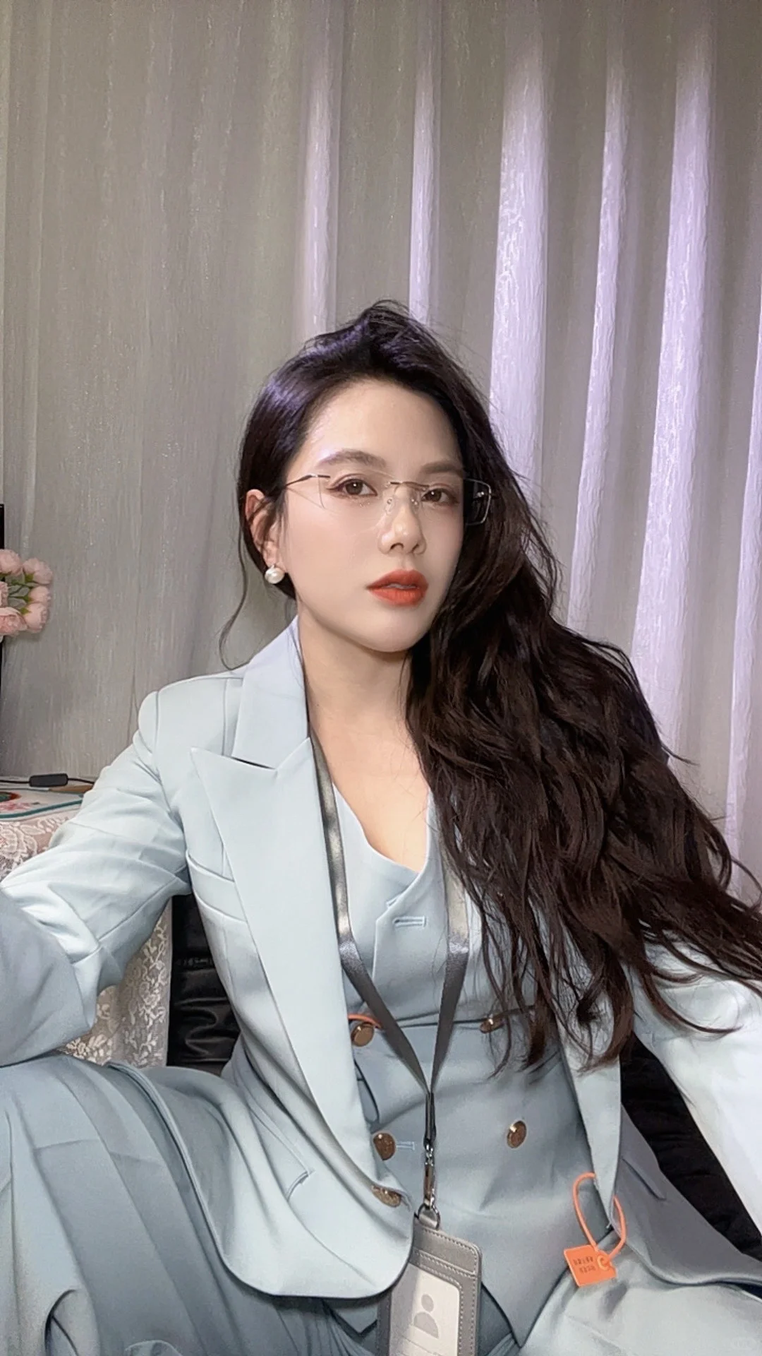 制服御姐 裤里丝 反差感穿搭