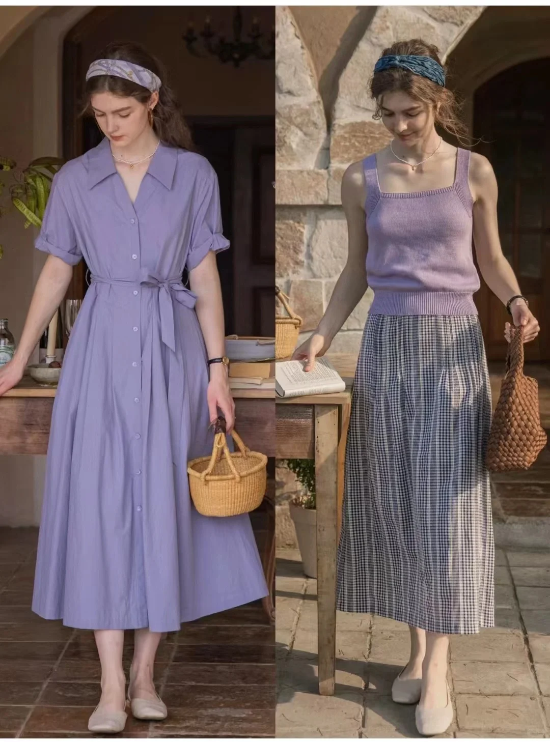 法式复古文艺系女生知识分子日常不费力穿搭