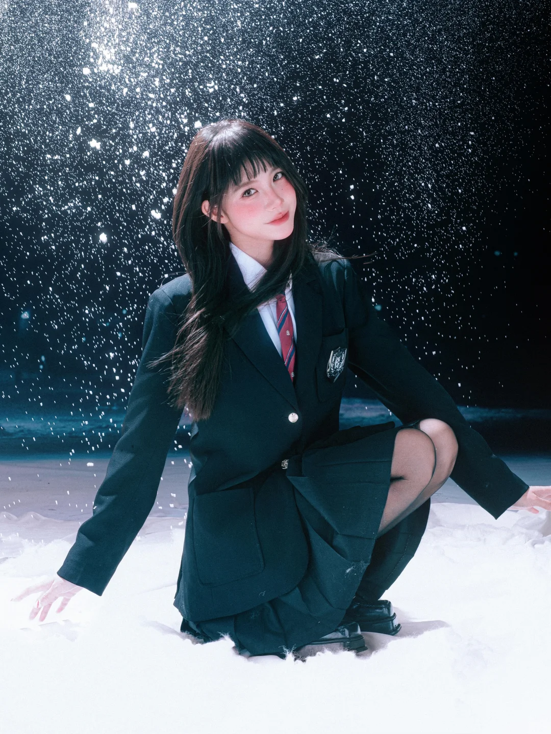 雪景写真|韩女申请出战❄️是心动的第N集