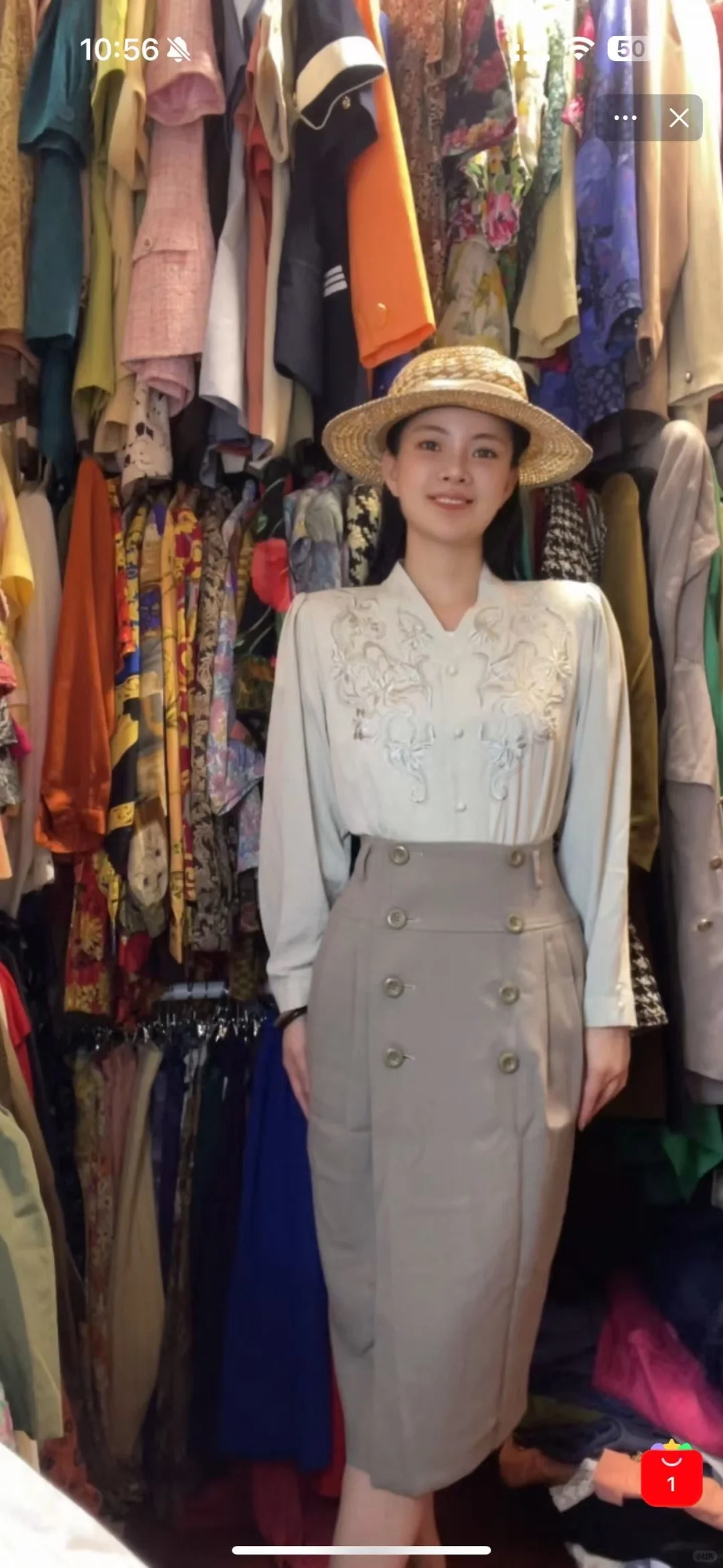 复古vintage穿搭、这套真的好显白！