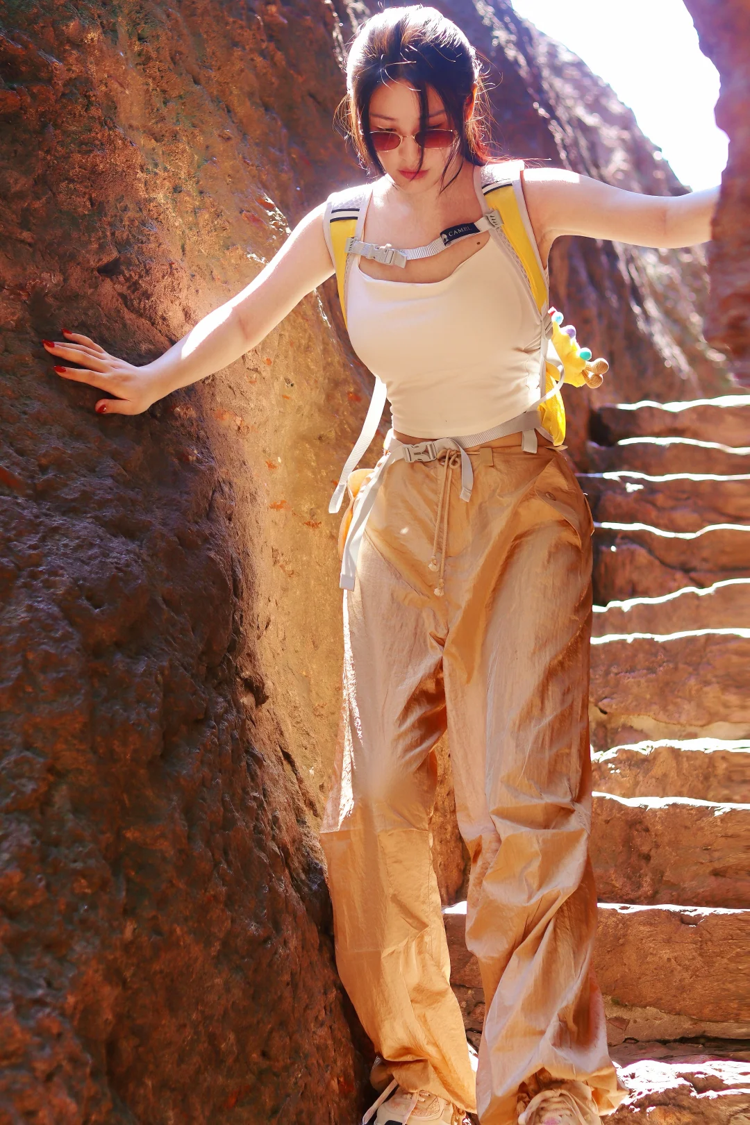 素颜自由，爽爽的登山爽！素颜就是最性感的