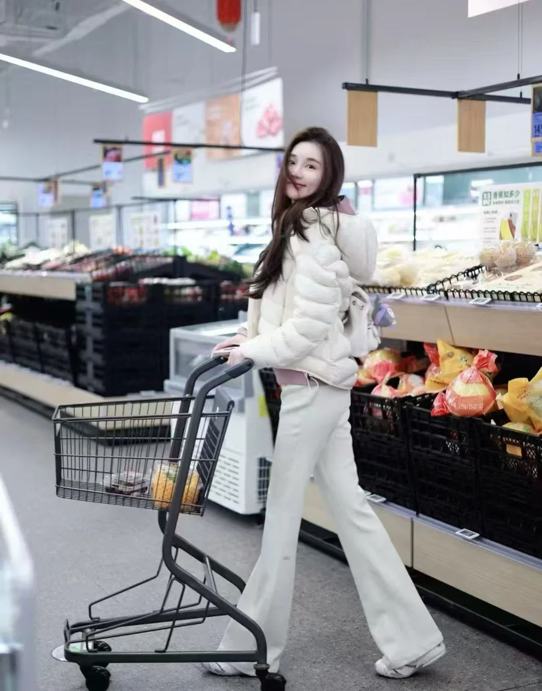 一周穿五天的白色🤍瑜伽裤