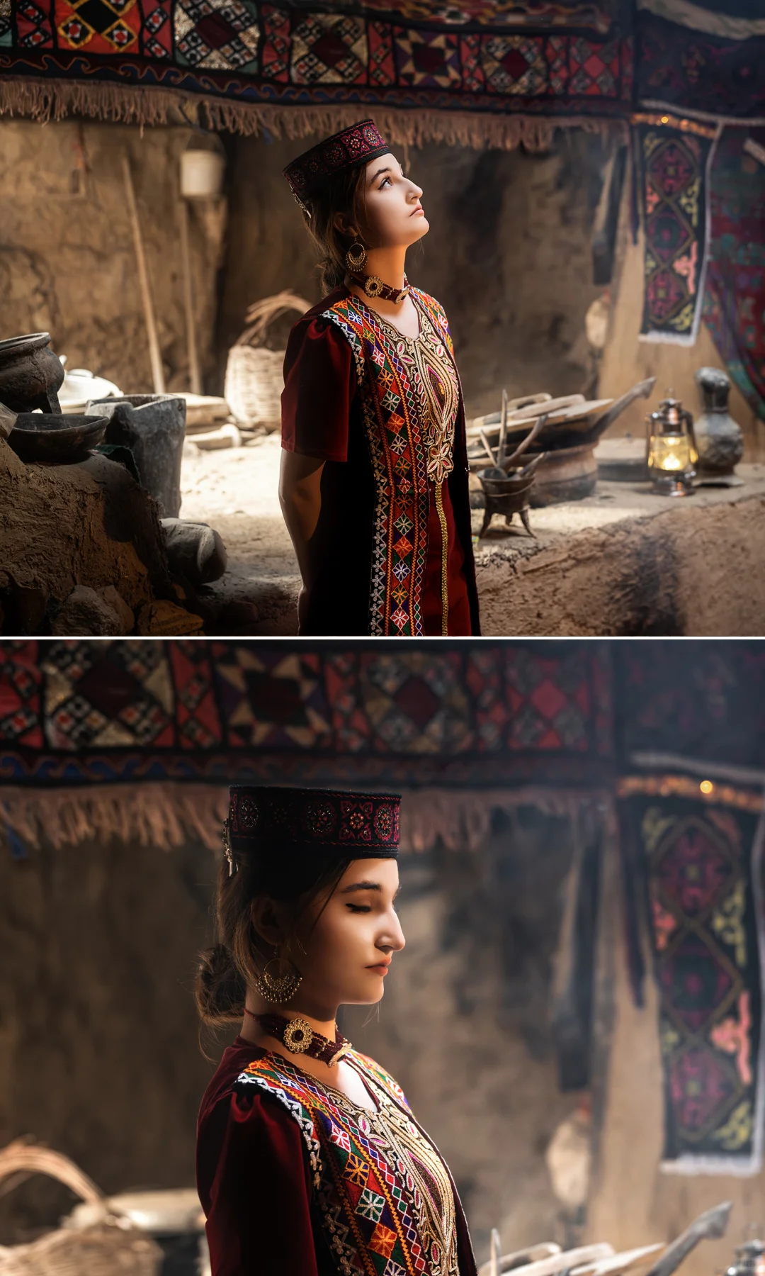 如杏花般纯洁和美丽的塔吉克女士们～