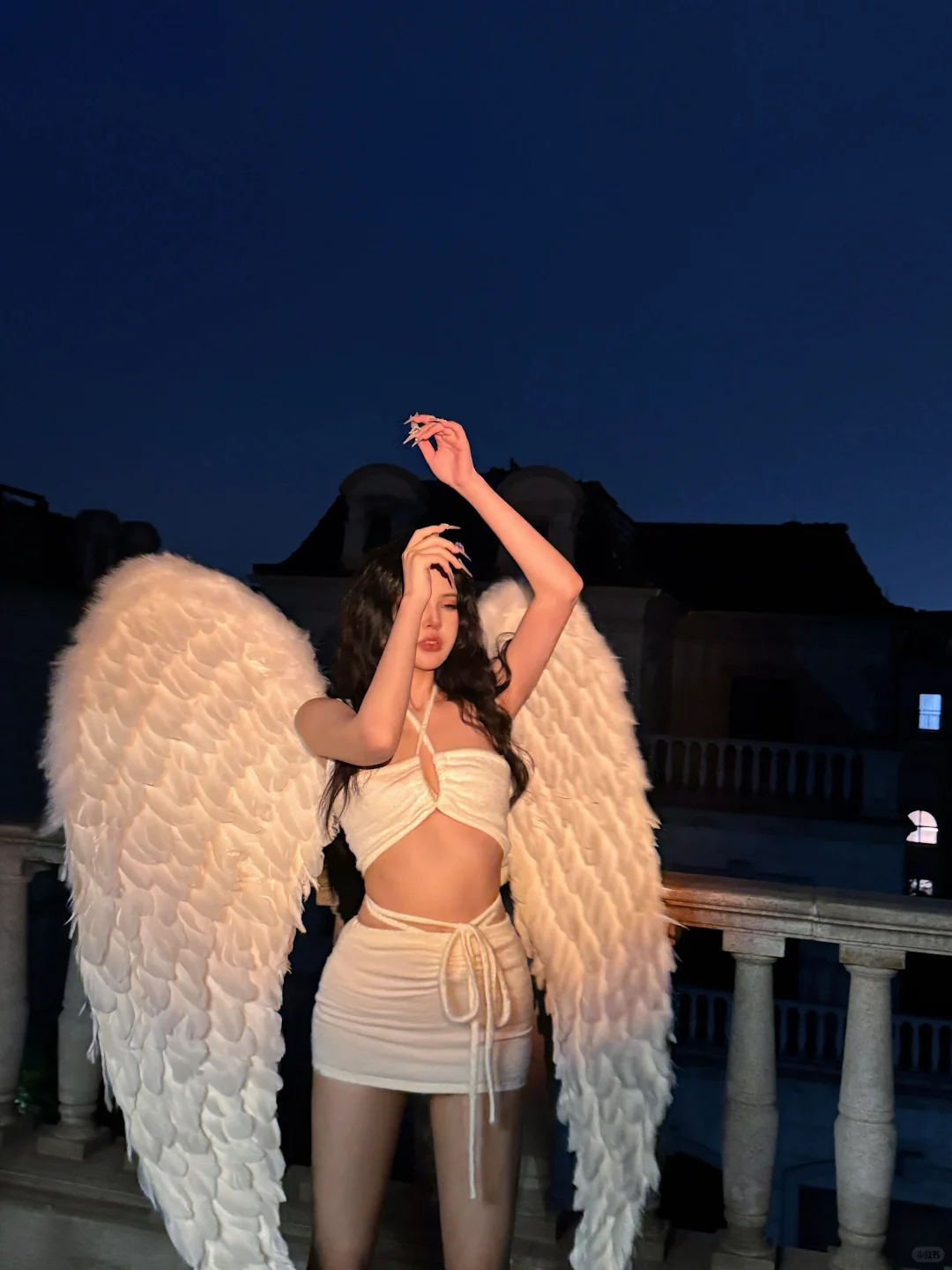 天使坠落凡间|天使翅膀拍照
