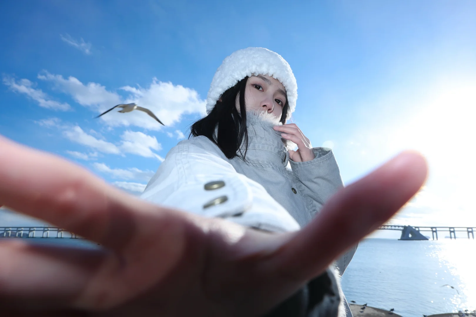 和大海蓝天颜色适配度很高的一套穿搭🩵🤍