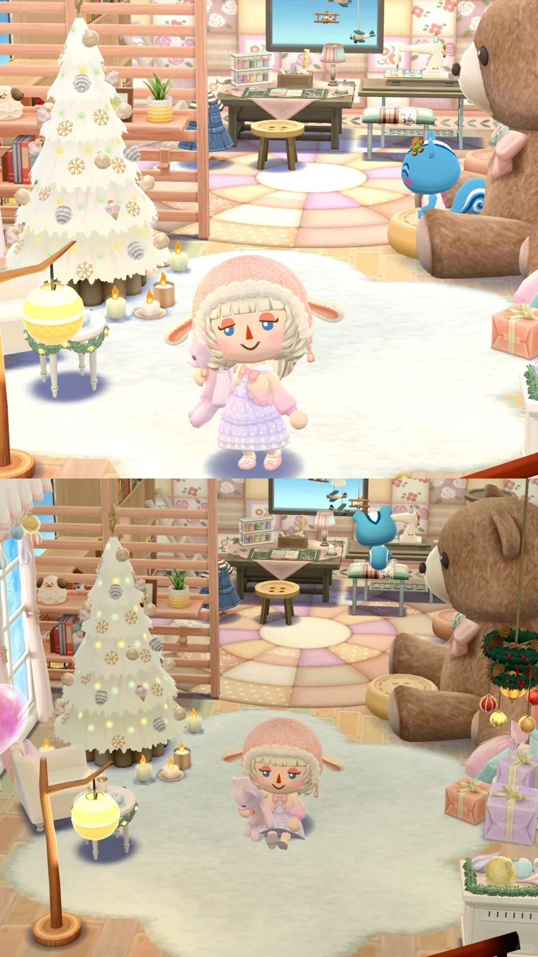 在口袋动森里实现了缝纫屋的愿望✨…