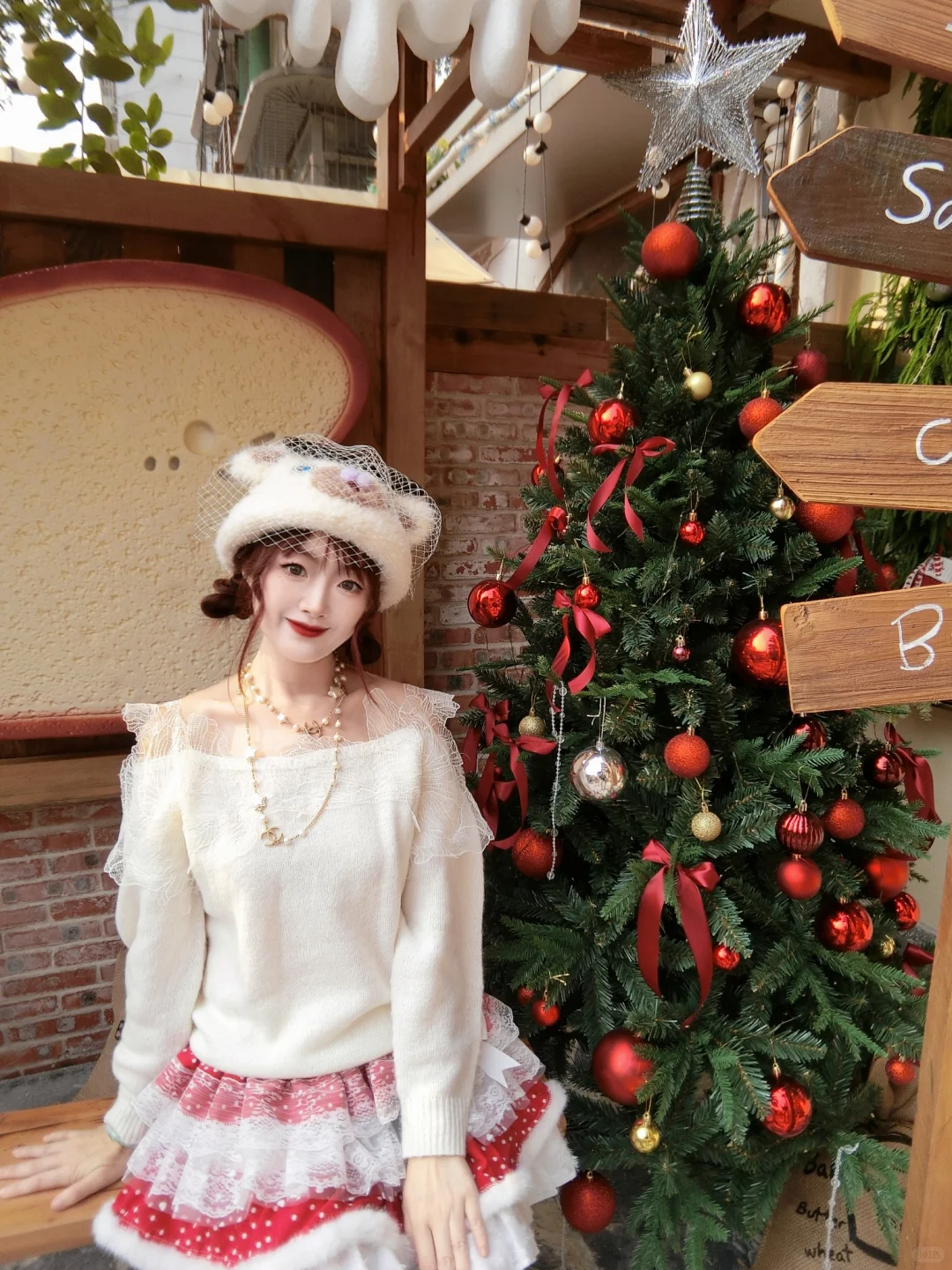 Snidel 秋冬精致蕾丝毛衣|Ootd