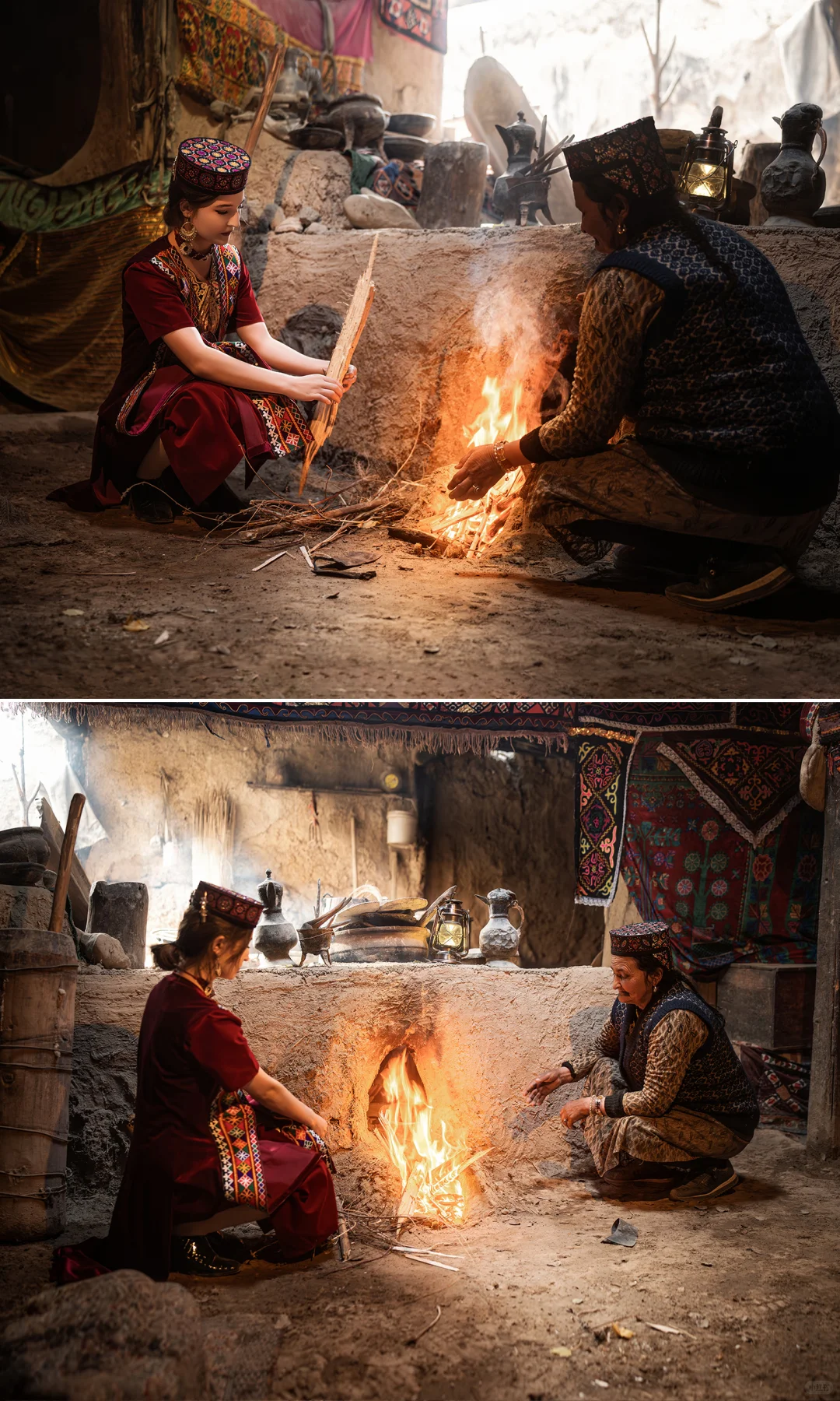 如杏花般纯洁和美丽的塔吉克女士们～