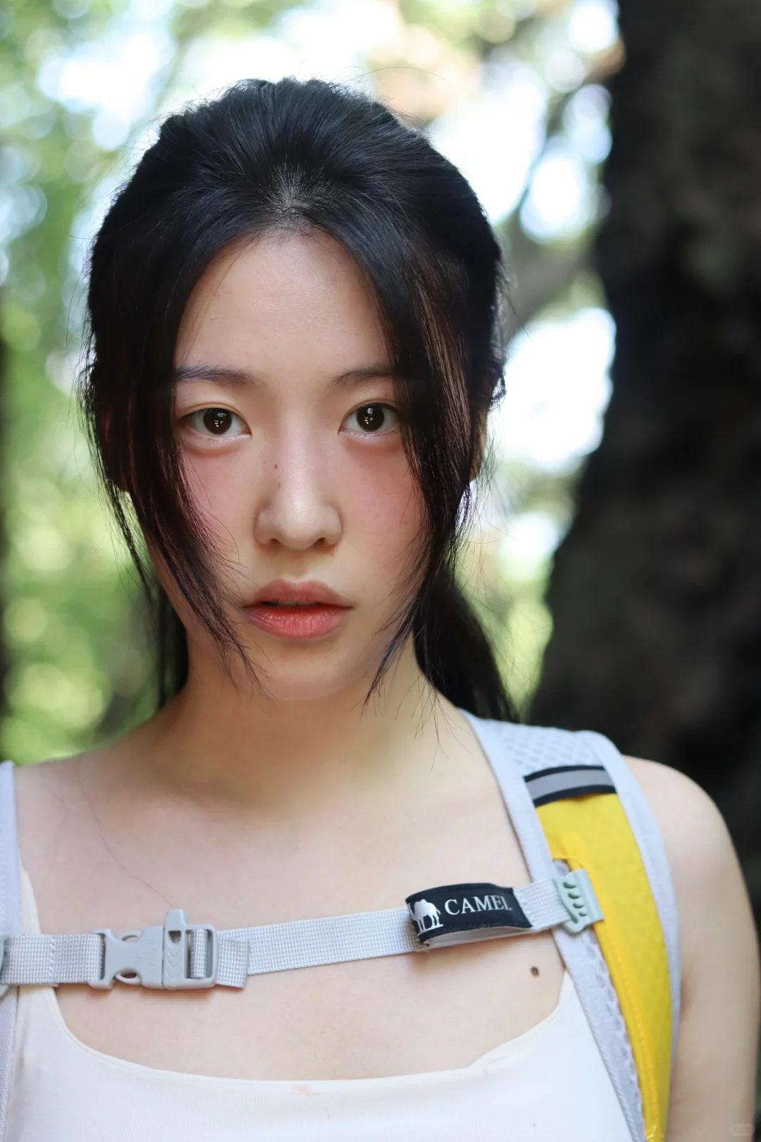 素颜自由，爽爽的登山爽！素颜就是最性感的