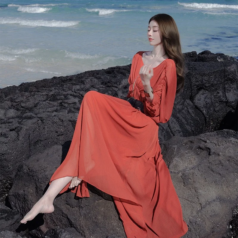 一眼就沦陷的浪漫红裙子！