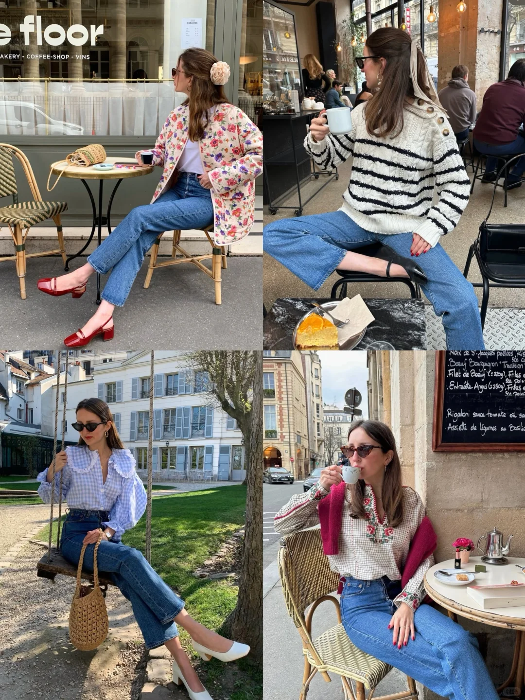 爱惨了法式复古穿搭！ootd