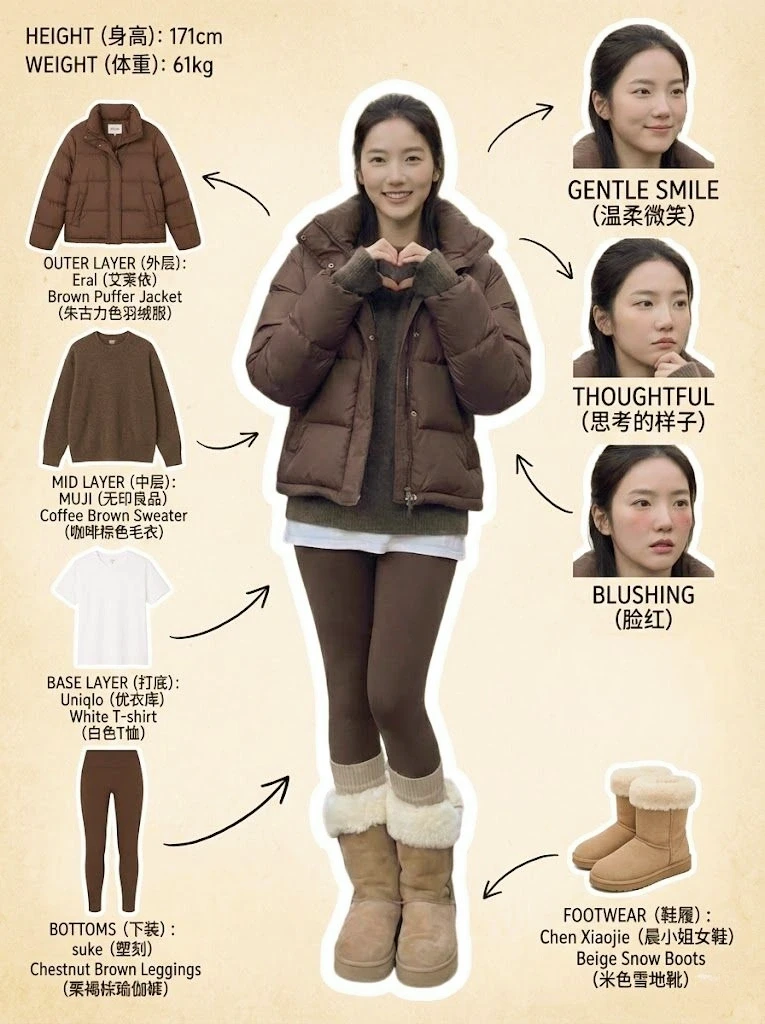 羽绒服➕保暖瑜伽裤 冬日显瘦穿搭天花板！