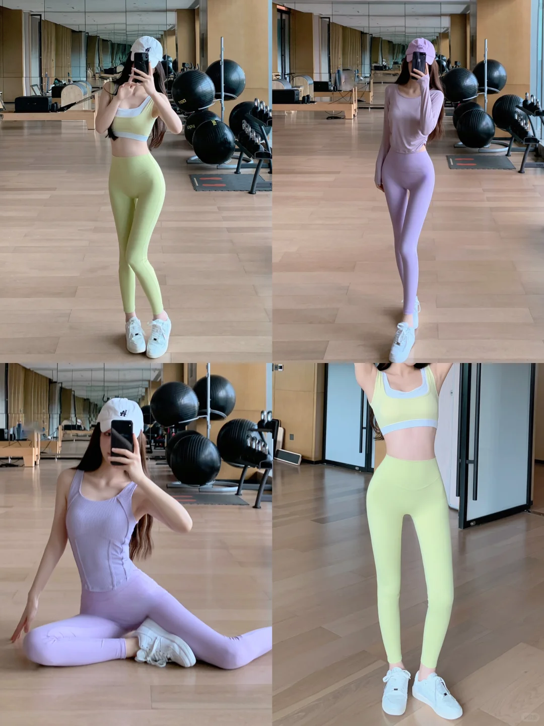 秋冬瑜伽裤🈴️高腰显瘦的亮色穿搭❗️