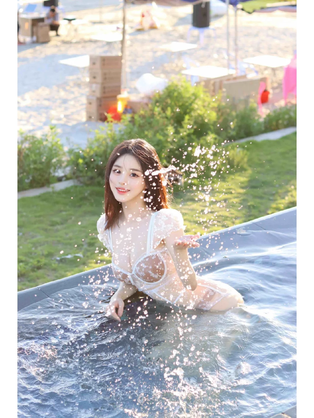 你也喜欢游泳呢