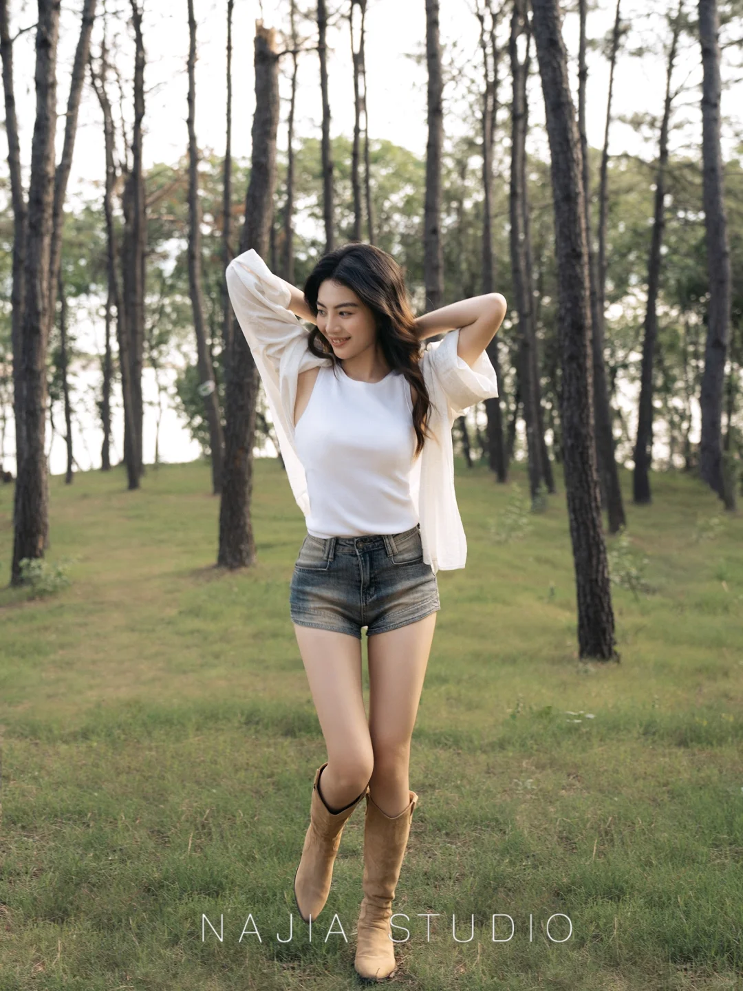 热爱大自然的女生自有她的精神高地