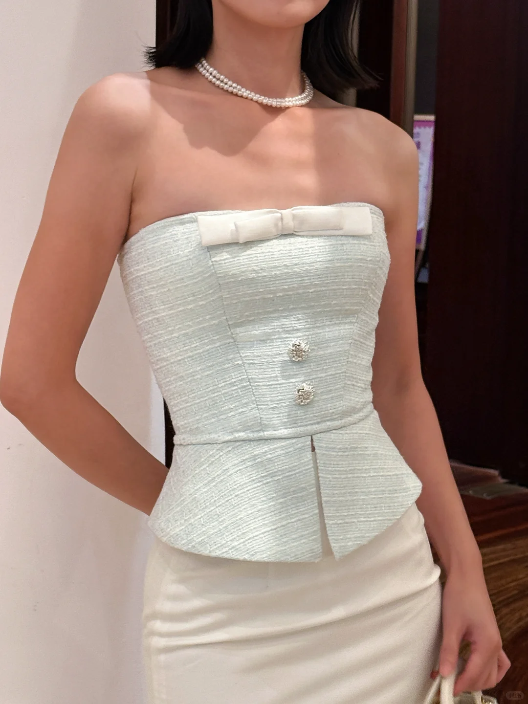 💎浅蓝色系|高级定制级鱼骨胸衣~