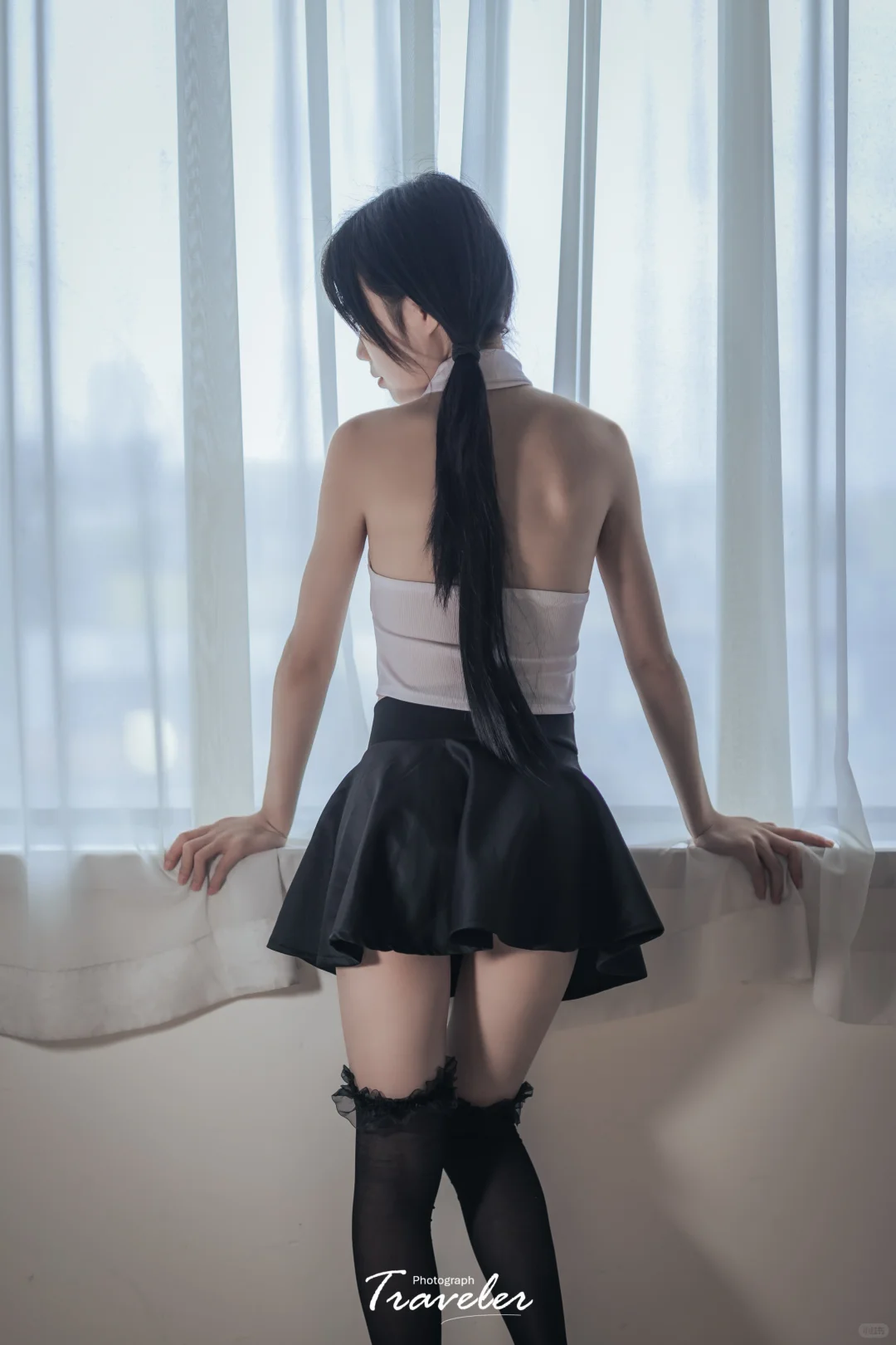 制服少女写真｜光影与质感的完美融合