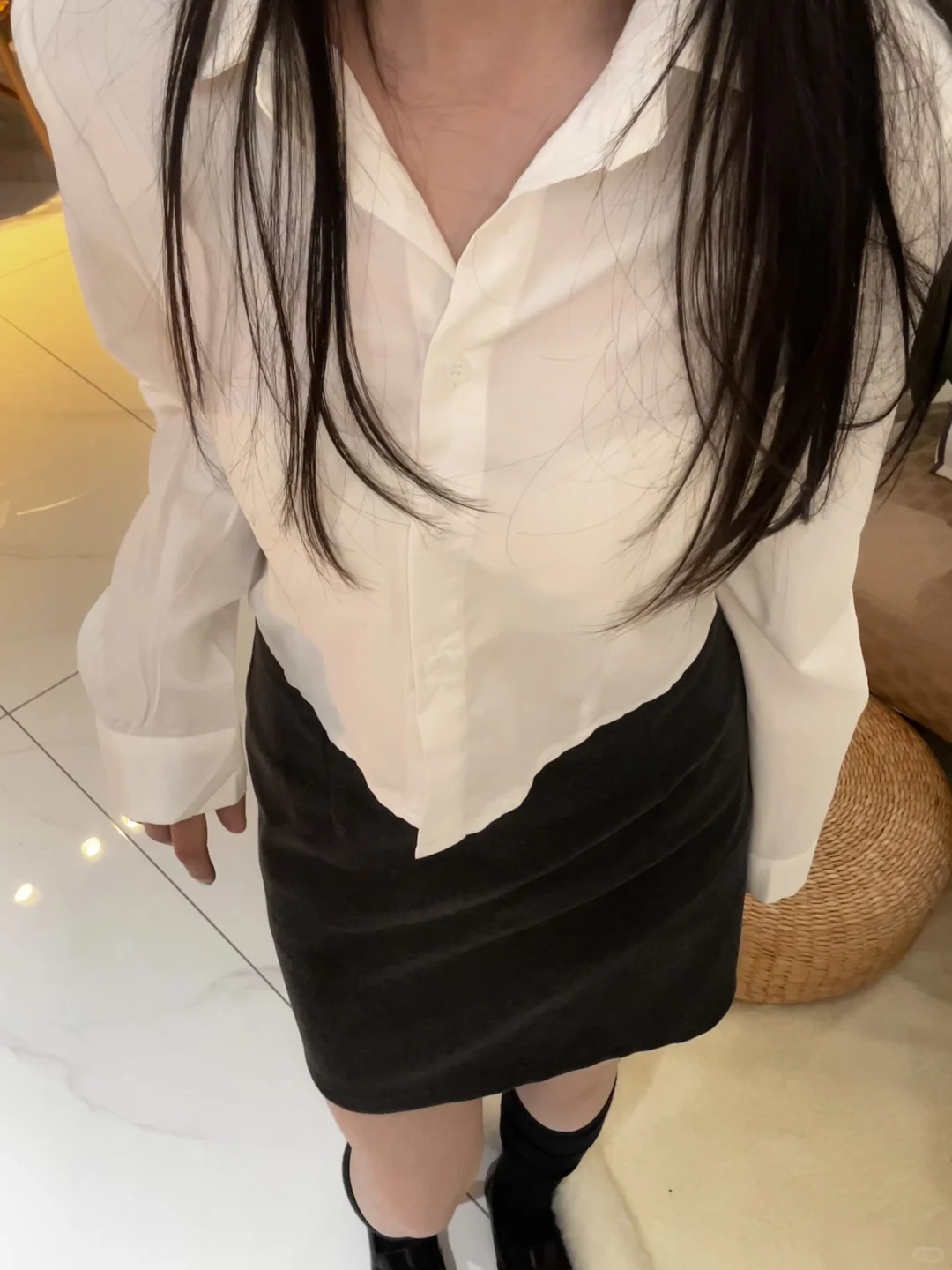 就这个白衬衫+包臀裙！！！又干净又御姐！！！