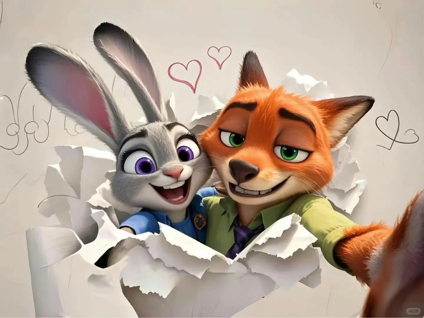 🦊🐰疯狂动物城ipad动漫电脑壁纸